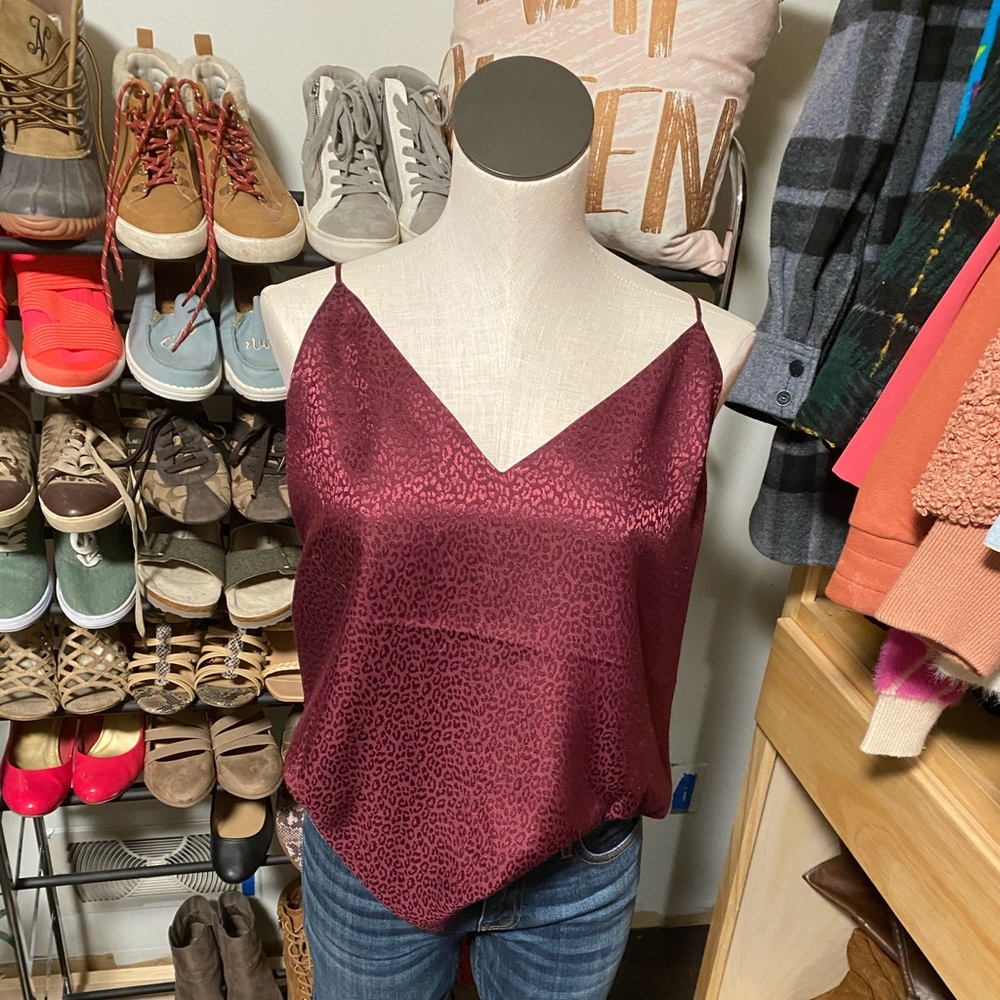 Purple/maroon downtown cami